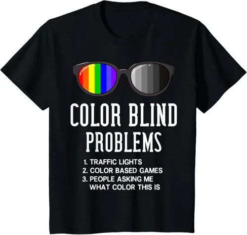 Vista 26 de Color Blind Problems - Camiseta para regalo con gafas de prueba