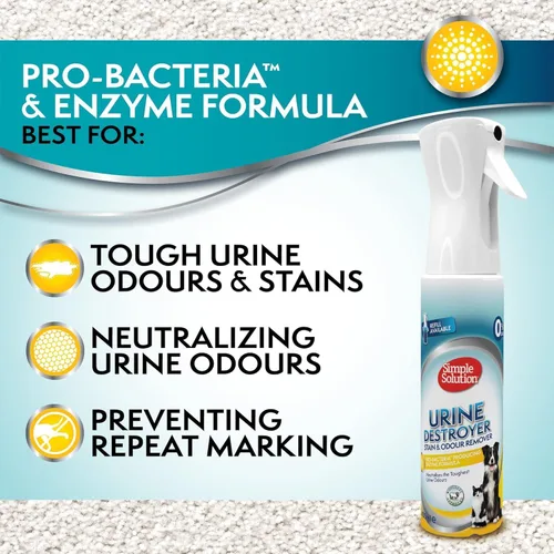 Vista 6 de Simple Solution Recambio para eliminar manchas y olores para gatos y perros 13.5 fl oz