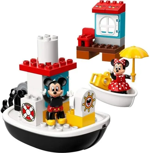 Vista 2 de LEGO - 10881 - Kit de contrucción DUPLO del bote de Mickey de Disney (28 piezas), multicolor, Estándar, Multicolor