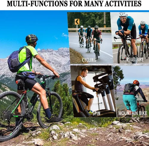Vista 6 de ZEROBIKE Conjunto de camiseta de ciclismo de manga corta para hombre, transpirable, de secado rápido, acolchado, 3D, ropa de bicicleta MTB