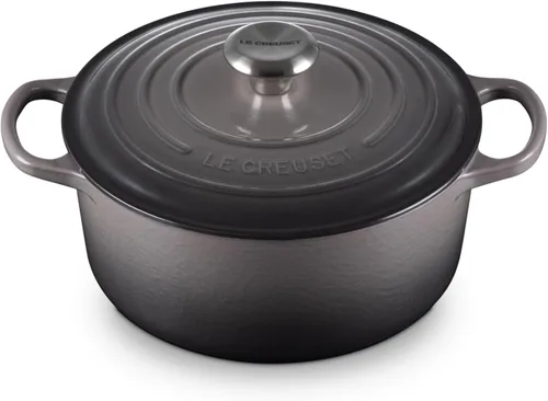 Vista 16 de Le Creuset Horno holandés redondo Signature de hierro fundido esmaltado, 4.5 cuartos de galón., Artichaut