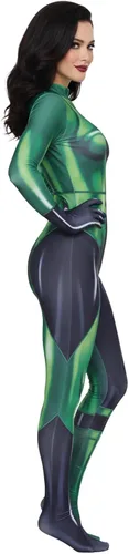 Vista 2 de Shego - Disfraces de cosplay para mujeres y niños, disfraz de Halloween Super Villian