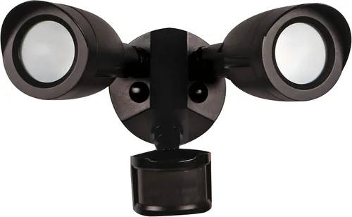 Vista 12 de Satco Luz de seguridad para exteriores 65-714, accesorio de inundación LED de doble cabeza de bala, blanco cálido de 3000 K, carcasa de aluminio