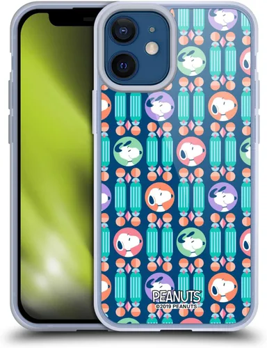 Vista 144 de Head Case Designs Snoopy Deco Dreams - Funda de gel suave con licencia oficial de Peanuts Blue Pattern compatible con Apple iPhone 7 Plus/iPhone 8