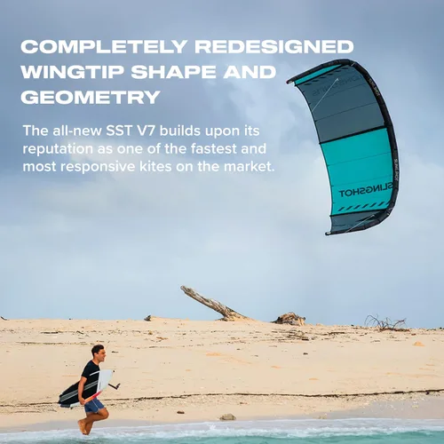 Vista 3 de Cometa de Kiteboard SST V7 Azul