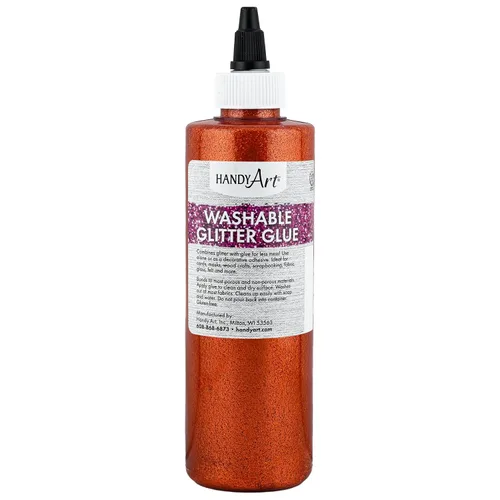 Vista 11 de Handy Art Pegamento con purpurina lavable, juego de 8 colores, botella de 4 Juego de 8 x 4 oz