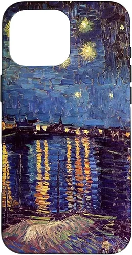 Vista 24 de Starry Night Over The Rhone, Vincent Van Gogh. Funda para iPhone 17