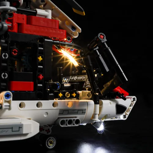 Vista 7 de BRIKSMAX Kit de iluminación LED para LEGO-42145 Airbus H175 Rescue Helicopter - Compatible con el modelo de bloques de construcción Lego Technic