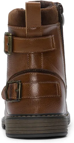 Vista 5 de Bruno Marc Botas de motocicleta para hombre, botas de vestir Oxford