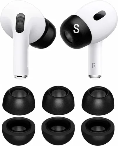 Vista 10 de JNSA Puntas de espuma viscoelástica prémium compatibles con AirPods Pro de 2ª generación y 1ª generación, sin dolor de silicona para las orejas.