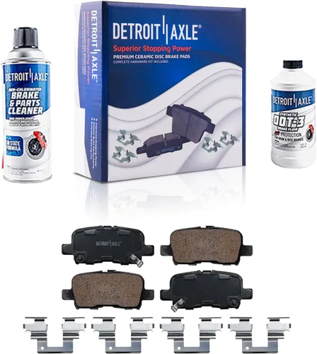 Vista 67 de Detroit Axle - Pastillas de freno traseras para Toyota Prius 2012-2015 Prius Plug-In 2017-2018 Corolla iM 2016 Sion iM 2011-2017 Lexus CT200h