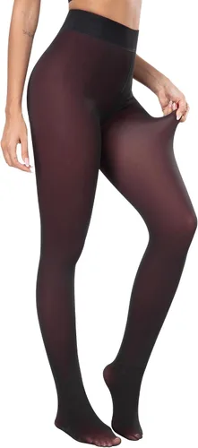 Vista 41 de NORMOV - Leggings con forro de vellón cálido para mujer, de invierno, mallas gruesas, de terciopelo, térmicas