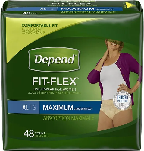 Vista 18 de Depend Ropa interior desechable de protección fresca Pretina femenina Estilo pequeño, 47915, máximo, 38 Ct