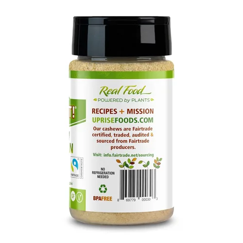 Vista 8 de NOOCH IT - Queso parmesano de anacardo - 4 onzas Sin lácteos, orgánico, de comercio justo, sin OMG, sin gluten Cobertura de queso de anacardo a