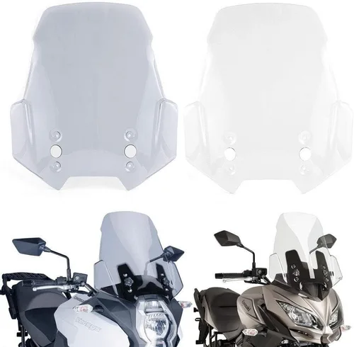 Vista 5 de Protector de parabrisas de motocicleta compatible con Kawasaki Versys 650 1000 2015-2019 Versys 1000 2012-2014 KLE650 2018 (color : transparente)