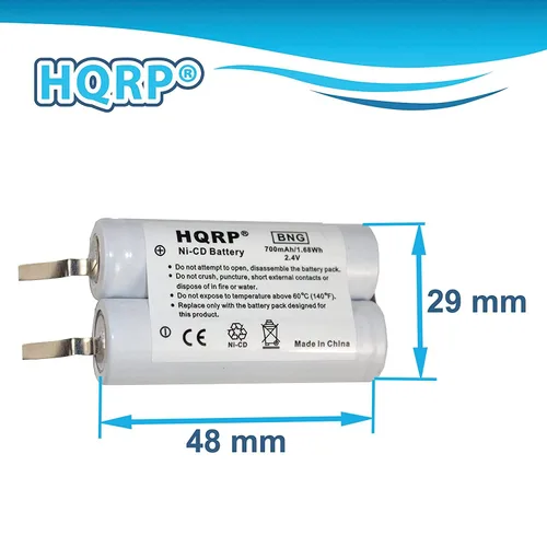Vista 4 de HQRP Batería compatible con Philips Norelco 5887XL 605RX 650TX 665RX 6701X 6705X HQ6763 HQ6762 HQ6761 HQ6760 Razor/Shaver plus Screwdriver