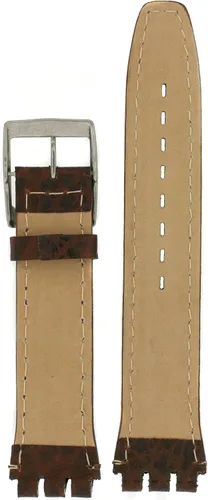 Vista 2 de Swatch Style Reloj Band Marrón Cuero Italiano 19 milímetros