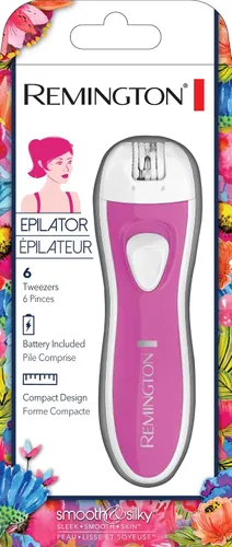 Vista 2 de Remington Depiladora facial lisa y sedosa, EP1050CDN Cordless and Travel-ready, Gentle on Delicate Areas, 1 Count, Model EP1050FCDN, Includes