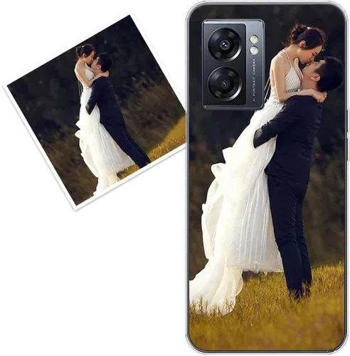 Vista 204 de Funda personalizada compatible con Oppo A1 Pro, fundas de teléfono personalizadas con imagen de foto, imagen de texto, cubierta transparente