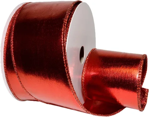 Vista 7 de Morex Ribbon alámbrico Lamé cinta, 2 – 1/2" X 10 yd, color dorado