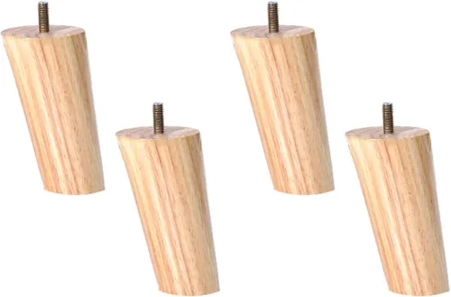 Vista 12 de M8 - Patas oblicuas de madera maciza para muebles, patas de mesa, patas de soporte para sofá, 3.1-27.6 in, para mueble de TV, escritorio, mesa