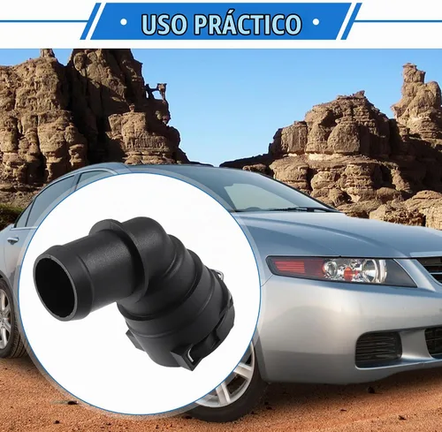 Vista 2 de Conector de manguera de refrigerante del motor, manguera inferior, conector rápido de agua compatible con Acura TSX 2004-2014, plástico duradero