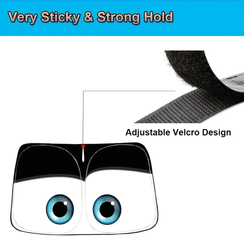Vista 5 de Gven Parasol para Parabrisas para Tesla Modelo Y/3 Accesorios 2025 Protector de Ventana Delantera de Coche 100% Opaco Protección UV de Doble Cara