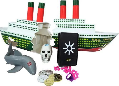 Vista 12 de Swimline Paquete de 1 juguete de buceo original con luz LED brillante de animales marinos, piraña para atrapar el pez, juego de recuperación