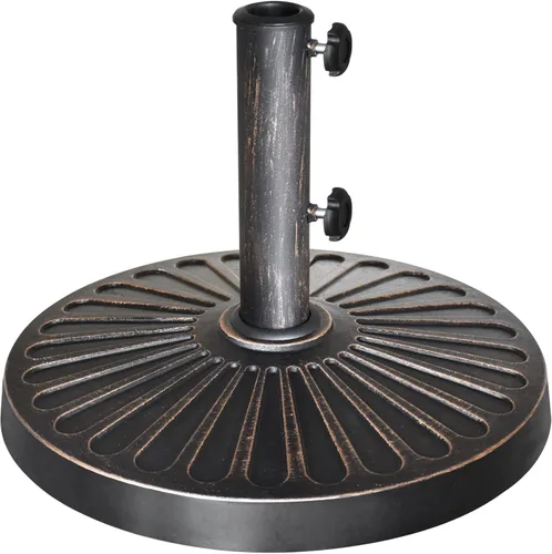 Vista 7 de EliteShade USA Base de Sombrilla Soporte Market Patio Exterior Resistente Portasombrillas con Patrón Radial Cóncavo, Negro