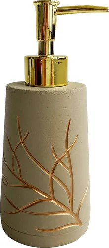 Vista 7 de Marina Decoration Juego de accesorios de baño de 4 piezas de decoración moderna de lujo, incluye dispensador de loción de jabón líquido para baño
