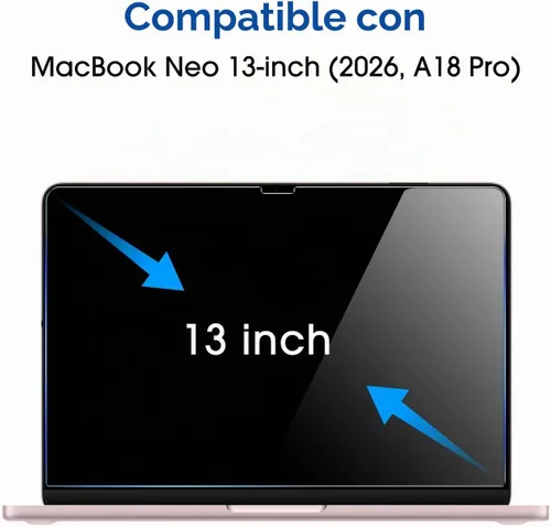 Vista 2 de amFilm Protector de pantalla para MacBook Neo 13'' 2026 Vidrio Templado
