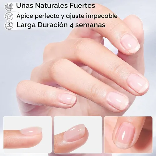 Vista 6 de GELLEN Gel constructor 5 en 1 para uñas, 0.7 fl oz fórmula transparente sin HEMA Gel constructor de uñas libre de hema de 0.7 fl oz