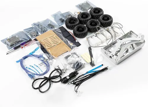 Vista 9 de Kit de rover de Marte SunFounder GalaxyRVR, kit de auto robot con video inteligente compatible con Arduino Uno R3 con ESP32 CAM para imágenes FPV