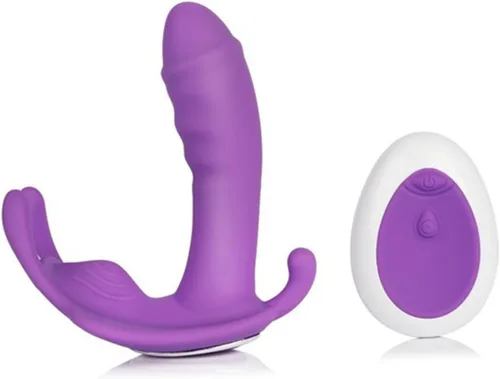 Vista 6 de Vibrador de mariposa ponible, vibrador, vibradores, control remoto, juguetes sexuales para mujeres, clítoris rápido orgasmo masturbándose juguetes