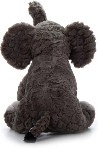 Vista 3 de The Petting Zoo Elefante de peluche, regalos para niños, animales salvajes del zoológico Onez, juguete de peluche de elefante de 12 pulgadas