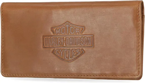 Vista 14 de Harley-Davidson Cartera de cuero genuino con bloqueo RFID para hombre Negro (Indo Billfold)