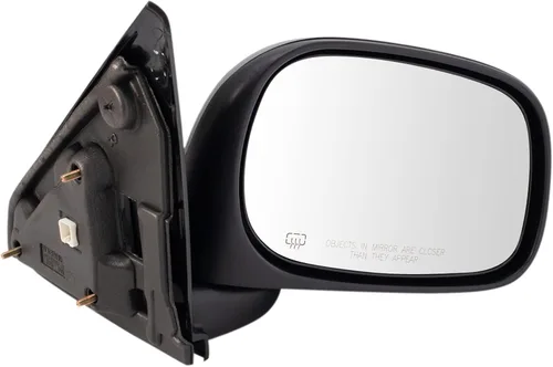 Vista 83 de TRQ Cubierta cromada del espejo manual del lado del pasajero, acabado liso para Volvo VNL 2004-2014