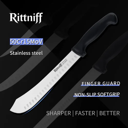 Vista 6 de 5 cuchillos de chef con bolsa de rollo, juego de cuchillos de cocina, cuchillo afilado de acero inoxidable para cortar carne, frutas y verduras