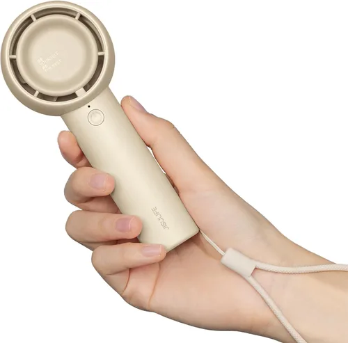 Vista 12 de JISULIFE Mini ventilador portátil, diseño seguro sin aspas, potente ventilador de mano turbo con 3 velocidades, recargable por USB, diseño