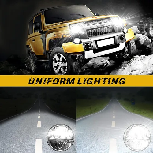 Vista 7 de Faros delanteros LED de WHDZ, Faro de 2PC 36W