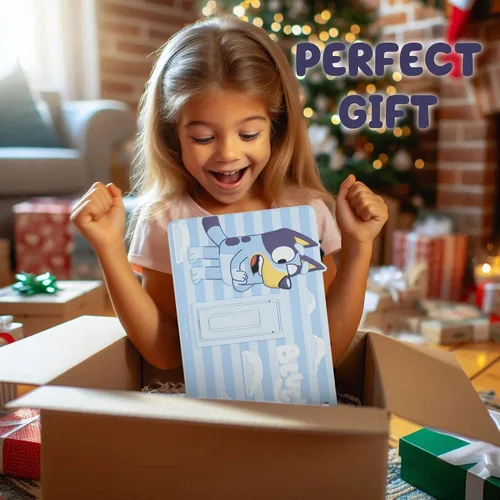 Vista 6 de Bluey Funda para iPad para Niños - Funda 10.2 para iPad de 9ª/8ª/7ª Generación - 2019/2020/2021 Funda para Tablet con Soporte, Protector de Silicona