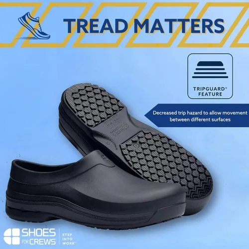 Vista 2 de Shoes for Crews Radium, Men's, Women's, Unisex Slip Resistant Work Clogs, Water Resistant