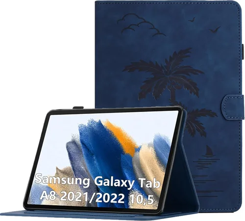 Vista 21 de Funda para Samsung Galaxy Tab S5e de 10.5 pulgadas 2019 modelo (SM-T720/T725/T727) - Funda protectora de piel sintética con bolsillo y función atril