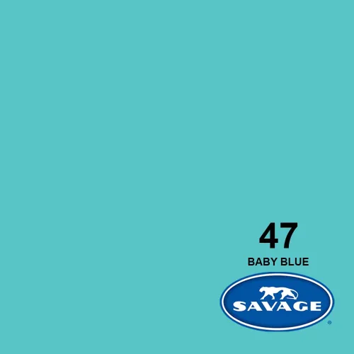 Vista 2 de Savage Fondo de Fotografía de Papel Sin Costuras - Color #47 Azul Bebé, Tamaño 26 Pulgadas de Ancho x 36 Pies de Largo, Fondo para Fotografía