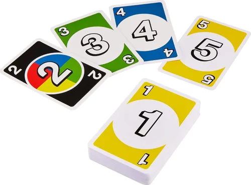 Vista 4 de Mattel Games Juego de 3 juegos con UNO, Skip-Bo y DOS, juegos de viaje para niños y noche familiar con caja de lata de almacenamiento