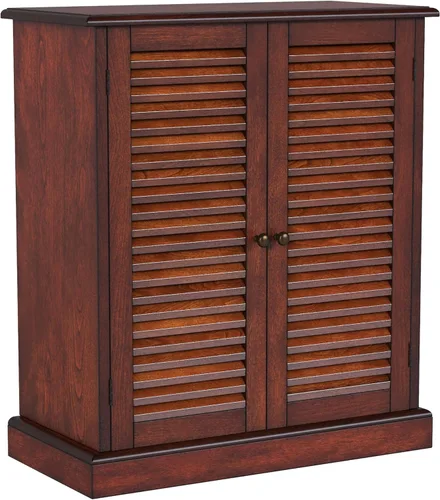 Vista 9 de Furniture of America Laires - Zapatero cerrado con 5 estantes, color espresso