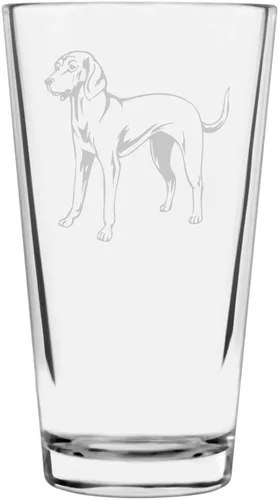 Vista 312 de Podenco Canario - Vaso de pinta de 16 onzas con temática de perro personalizado