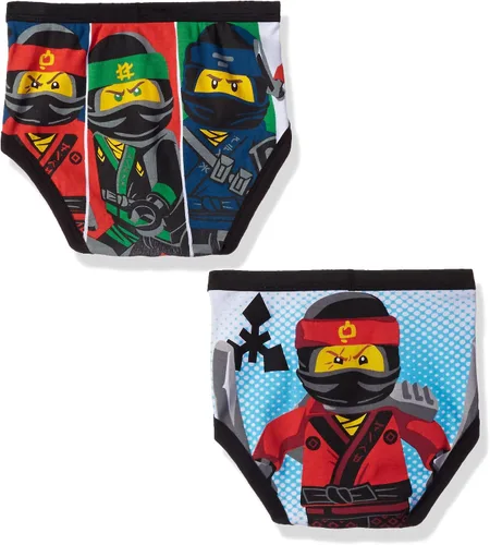 Vista 2 de LEGO Boys' 5-Pack Ninjago Brief Underwear