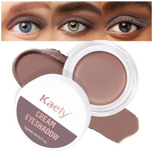 Vista 18 de evpct Paleta de maquillaje en pote de sombra de ojos en crema única para mujeres mayores, sombra de ojos de champán con shimmer, glitter metálico