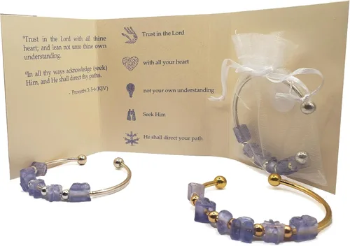 Vista 11 de B4U Signature Faith-Based Scripture Charm Bracelets Wear Your Faith, Live the Word, Stay Inspired